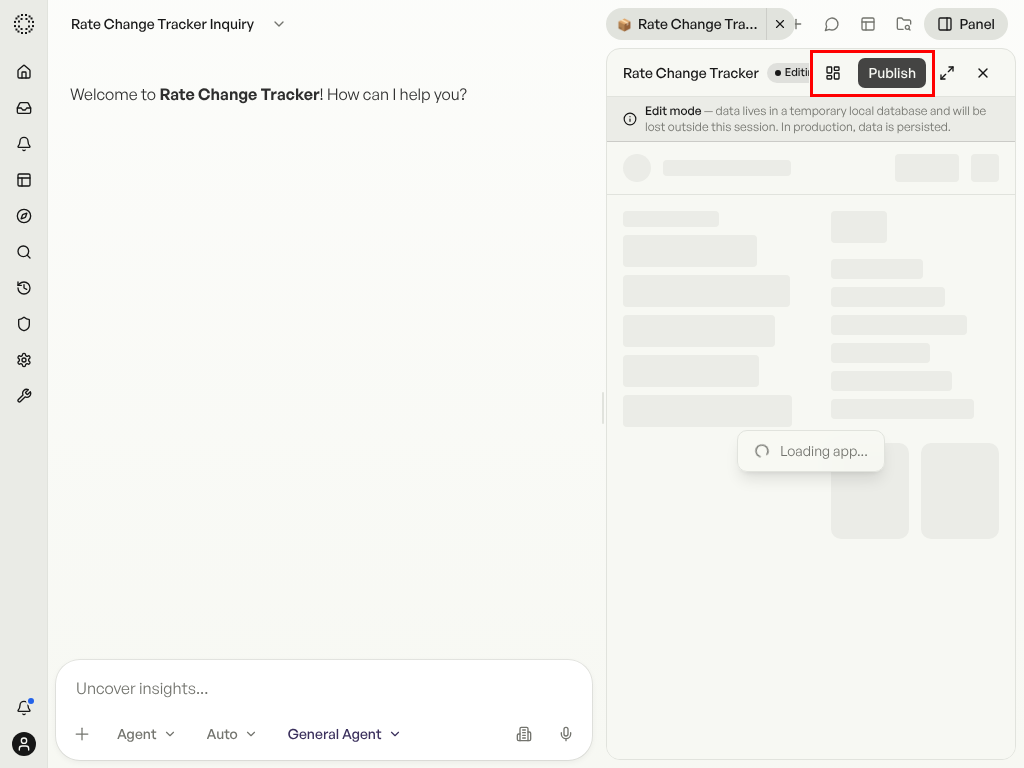 Publish Your Changes — screenshot