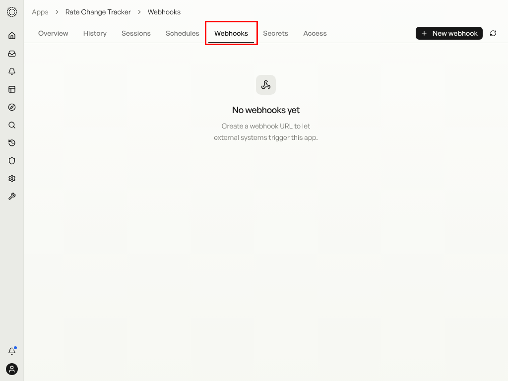 Set Up Webhooks — screenshot
