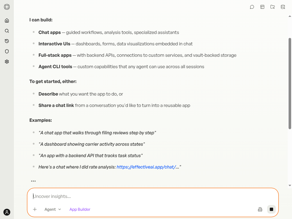 Open App Builder — screenshot